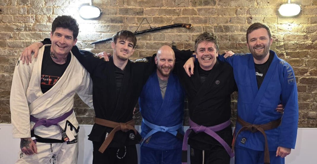PMA Southend BJJ coaches Ryan Noades, Kirsty Wilson and Tyler Catling